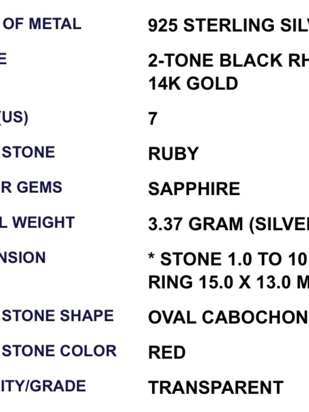 Rare Genuine Ruby with Multi Colored Sapphires
See Video - Picture 3 of 3